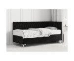Jugendbett 120x200 cm mit Bettkasten, Kopfteil und Seitenblende, verchromte Füße, DIANA 1R Jugendbett 120x200 cm mit Bettkasten, Kopfteil und Seitenblende, verchromte Füße, DIANA 1R