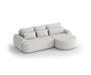 Bequemes Ecksofa mit Schlaffunktion und Bettkasten, Farbvarianten, FERRO 58