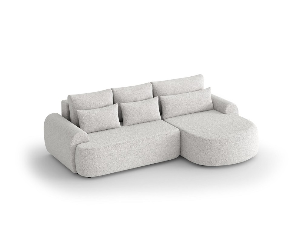 Bequemes Ecksofa mit Schlaffunktion und Bettkasten, Farbvarianten, FERRO 58