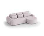 Bequemes Ecksofa mit Schlaffunktion und Bettkasten, Farbvarianten, FERRO 58