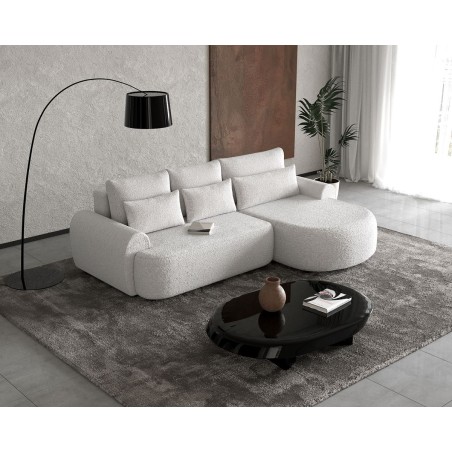 Bequemes Ecksofa mit Schlaffunktion und Bettkasten, Farbvarianten, FERRO 58