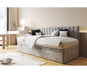 INTARO A43 Einzelbett 100x200 cm mit Seitenblende, ohne Matratze