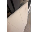 Einzelbett 90x200 cm für Jugendzimmer mit vertikalen Nähten am Kopfteil, Bett für Dachschräge, Matt Velvet, STELLA SM 02