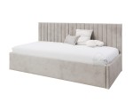 Einzelbett 90x200 cm für Jugendzimmer, niedrige Rückenlehne, Bett für Dachschräge, MARCEL SM 02