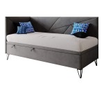 Jugendbett 100x200 cm mit Bettkasten, ohne Matratze, GEOMETRIC 1R