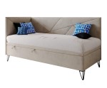 Jugendbett 100x200 cm mit Bettkasten, ohne Matratze, GEOMETRIC 1R