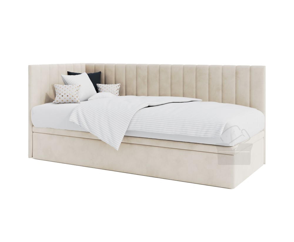 Jugendbett 80x200 cm mit Bettkasten ohne Matratze, Polsterbett INTARO A44 Jugendbett 80x200 cm mit Bettkasten ohne Matratze, Polsterbett INTARO A44