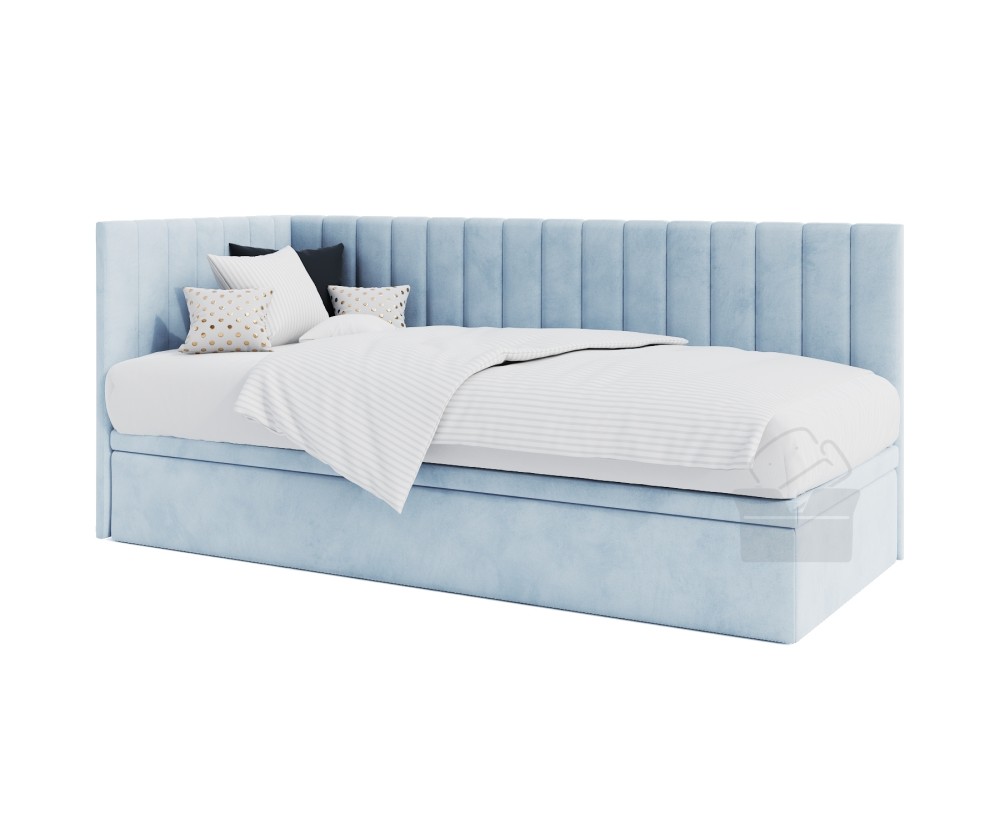 Jugendbett 80x200 cm mit Bettkasten ohne Matratze, Polsterbett INTARO A44 Jugendbett 80x200 cm mit Bettkasten ohne Matratze, Polsterbett INTARO A44