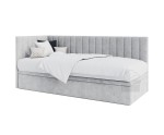 Jugendbett 80x200 cm mit Bettkasten ohne Matratze, Polsterbett INTARO A44 Jugendbett 80x200 cm mit Bettkasten ohne Matratze, Polsterbett INTARO A44