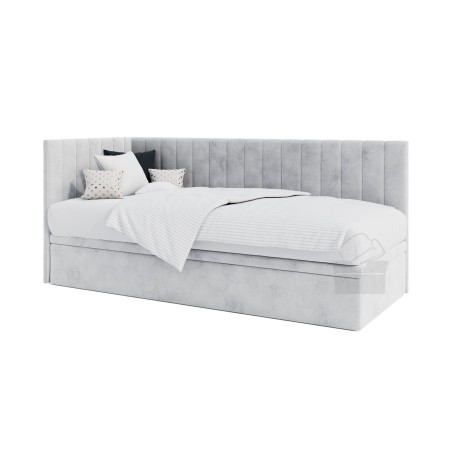 Einzelbett 90x200 cm mit Bettkasten, ohne Matratze, INTARO A44