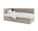 Einzelbett 90x200 cm mit Bettkasten ohne Matratze, Singlebett INTARO A44