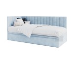 Einzelbett 90x200 cm mit Bettkasten ohne Matratze, Singlebett INTARO A44