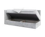Einzelbett 90x200 cm mit Bettkasten ohne Matratze, Singlebett INTARO A44