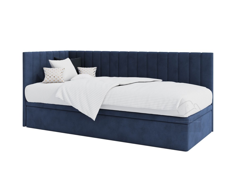 Polsterbett 100x200 cm mit Bettkasten, ohne Matratze, INTARO A44