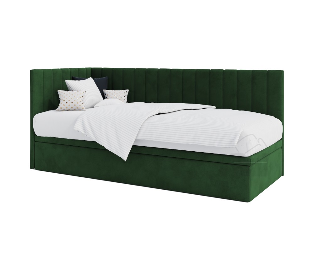 Polsterbett 100x200 cm mit Bettkasten, ohne Matratze, INTARO A44