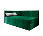 Jugendbett 80x200 cm mit Kristallen am Kopfteil und an der Seitenblende, PRINCESS 3M