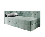 Kontinentalbett 90x200 cm im Glamour-Stil, Bonell-Matratze und Bettkasten, PRINCESS 3M Kontinentalbett 90x200 cm im Glamour-Stil, Bonell-Matratze und Bettkasten, PRINCESS 3M