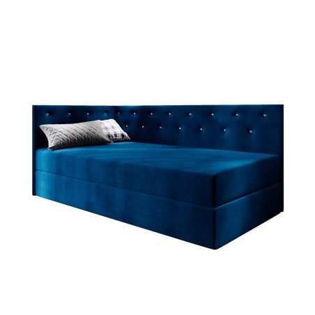 PRINCESS 3M Jugendbett 80x200 cm mit Kristallen am Kopfteil und an der Seitenblende