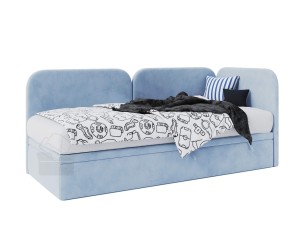 OLIVIA 3R Kinderbett 80x180 cm, Seitenblende und Kopfteil abgerundet