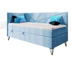 Jugendbett 120x200 cm mit Bettkasten und Matratze, GEOMETRIC 3M