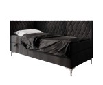 Schönes Kontinentalbett 120x200 cm mit Bettkasten, verchromte Füße, DIANA 2M Schönes Kontinentalbett 120x200 cm mit Bettkasten, verchromte Füße, DIANA 2M