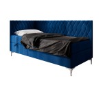 Schönes Kontinentalbett 120x200 cm mit Bettkasten, verchromte Füße, DIANA 2M Schönes Kontinentalbett 120x200 cm mit Bettkasten, verchromte Füße, DIANA 2M