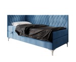 Schönes Kontinentalbett 120x200 cm mit Bettkasten, verchromte Füße, DIANA 2M Schönes Kontinentalbett 120x200 cm mit Bettkasten, verchromte Füße, DIANA 2M