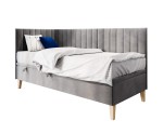 Polsterbett 90x200 cm mit Stauraum, Kinder- & Jugendbett mit Sofafunktion, ohne Matratze, AMELIA 1R