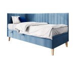 Polsterbett 90x200 cm mit Stauraum, Kinder- & Jugendbett mit Sofafunktion, ohne Matratze, AMELIA 1R