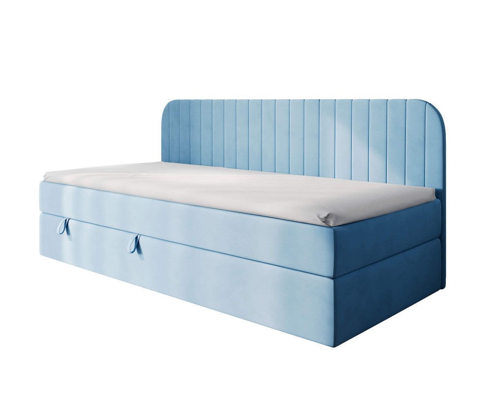 Kinderbett 80x180 cm mit Bettkasten, Seitenblende abgerundet, MACIUS Kinderbett 80x180 cm mit Bettkasten, Seitenblende abgerundet, MACIUS