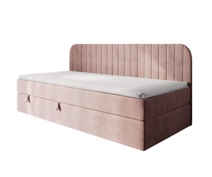 MACIUS Jugendbett 90x200 cm mit Bettkasten, Seitenblende abgerundet