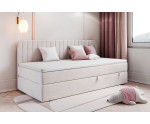 Einzelbett 120x200 cm mit Bettkasten, Seitenblende abgerundet, MACIUS 2M Einzelbett 120x200 cm mit Bettkasten, Seitenblende abgerundet, MACIUS 2M