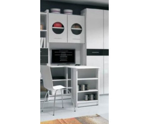 Regal mit einem Eckschreibtisch weiß, Kinderschreibtisch MAJA 1