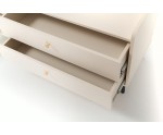 TV-Schrank, TV-Board Breite 210 cm, Sandbeige mit Struktur, GRANDE GR7