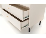 TV-Schrank, TV-Board Breite 210 cm, Sandbeige mit Struktur, GRANDE GR7