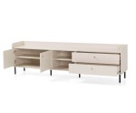 TV-Schrank, TV-Board Breite 210 cm, Sandbeige mit Struktur, GRANDE GR7