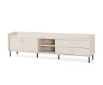 TV-Schrank, TV-Board Breite 210 cm, Sandbeige mit Struktur, GRANDE GR7
