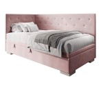 Polsterbett 80x180 cm für Mädchen mit Bettkasten und Kristall-Steppung, ohne Matratze, Jugendbett PRINCESS 1R Polsterbett 80x180 cm für Mädchen mit Bettkasten und Kristall-Steppung, ohne Matratze, Jugendbett PRINCESS 1R