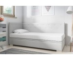 Singlebett 100x200 cm mit Kristall-Steppung, ohne Matratze, Polsterbett PRINCESS 1R Singlebett 100x200 cm mit Kristall-Steppung, ohne Matratze, Polsterbett PRINCESS 1R