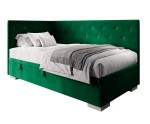 Singlebett 100x200 cm mit Kristall-Steppung, ohne Matratze, Polsterbett PRINCESS 1R Singlebett 100x200 cm mit Kristall-Steppung, ohne Matratze, Polsterbett PRINCESS 1R