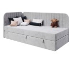 Modernes Einzelbett 80x200 cm mit Bettkasten, abgerundete Seitenteile, INTARO A28 Modernes Einzelbett 80x200 cm mit Bettkasten, abgerundete Seitenteile, INTARO A28