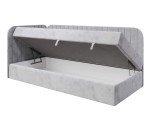 Kontinentalbett 90x200 cm mit Bettkasten, abgerundete Seitenteile, Jugendbett INTARO A28 Kontinentalbett 90x200 cm mit Bettkasten, abgerundete Seitenteile, Jugendbett INTARO A28