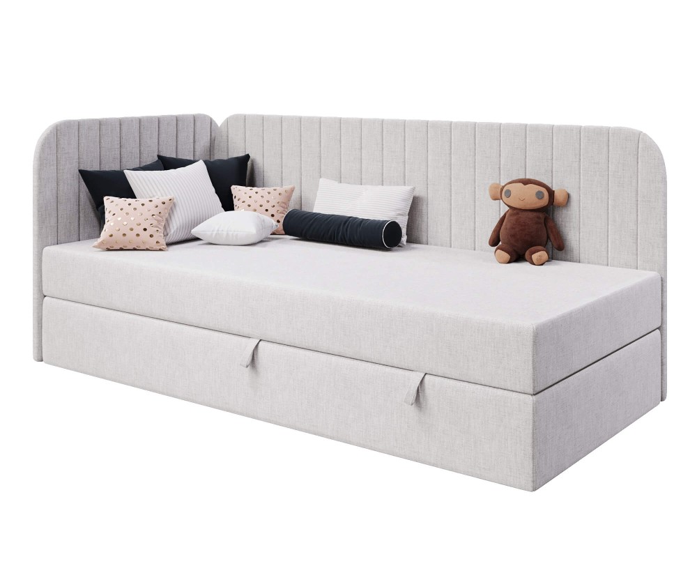 Jugendbett 120x200 cm mit Bettkasten, abgerundete Seitenteile, INTARO A28 Jugendbett 120x200 cm mit Bettkasten, abgerundete Seitenteile, INTARO A28