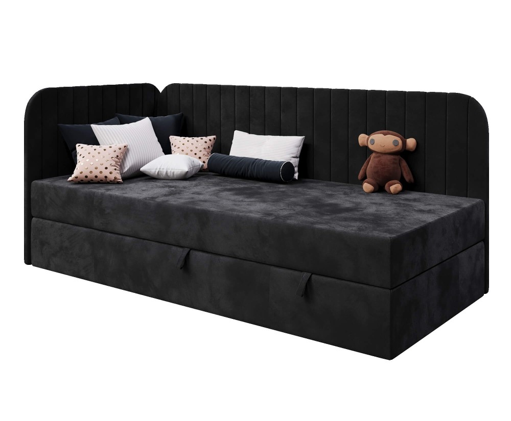 Jugendbett 120x200 cm mit Bettkasten, abgerundete Seitenteile, INTARO A28 Jugendbett 120x200 cm mit Bettkasten, abgerundete Seitenteile, INTARO A28