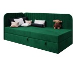 Jugendbett 120x200 cm mit Bettkasten, abgerundete Seitenteile, INTARO A28