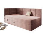 Jugendbett 100x200 cm mit Bettkasten, Einzelbett mit Seitenteilen, MEROO 3M Jugendbett 100x200 cm mit Bettkasten, Einzelbett mit Seitenteilen, MEROO 3M