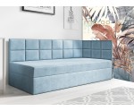 Jugendbett 100x200 cm mit Bettkasten, Einzelbett mit Seitenteilen, MEROO 3M Jugendbett 100x200 cm mit Bettkasten, Einzelbett mit Seitenteilen, MEROO 3M
