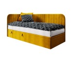 Jugendbett 100x200 cm, Seitenblende und Kopfteil abgerundet, ANTOS 2R