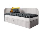 Jugendbett 100x200 cm, Seitenblende und Kopfteil abgerundet, ANTOS 2R Jugendbett 100x200 cm, Seitenblende und Kopfteil abgerundet, ANTOS 2R