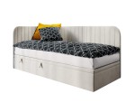 Eckbett 120x200 cm für Kinder, Seitenblende und Kopfteil abgerundet, ANTOS 2R Eckbett 120x200 cm für Kinder, Seitenblende und Kopfteil abgerundet, ANTOS 2R